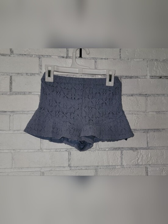 art class Other - Art Class Girls Dusty Blue Floral Lace Ruffle Shorts - Size S (6/6X)
